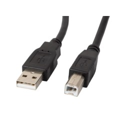 Kabel USB 2.0 Lanberg AM-BM 5m czarny | PartsPC.pl