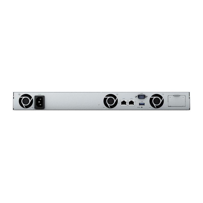 Synology RS422+ | 4-zatokowy serwer NAS, AMD Ryzen, 2GB RAM, 2x 1GbE RJ-45, RACK 1U