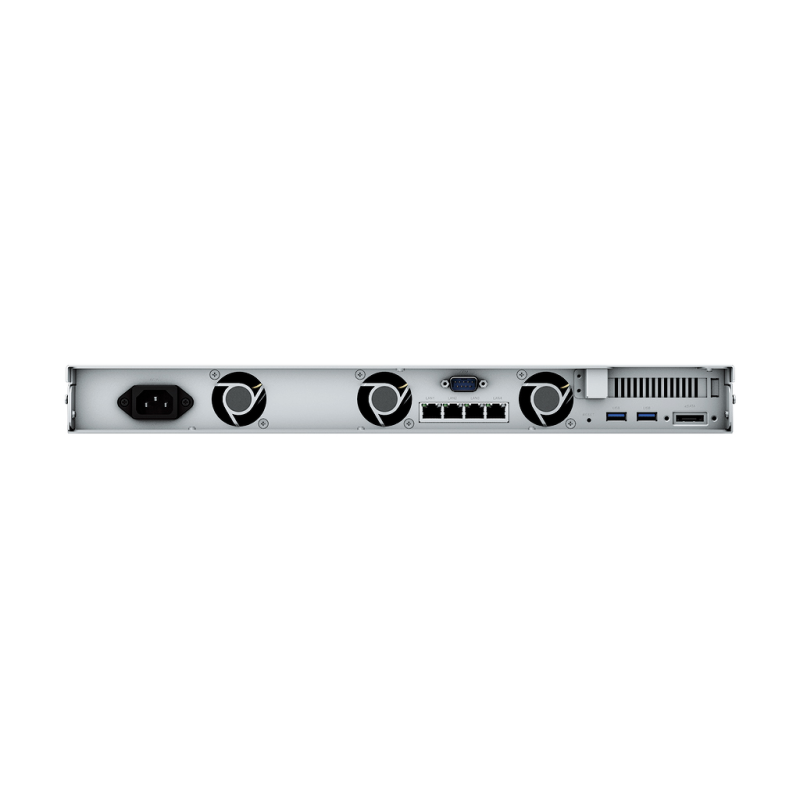 Synology RS822+ | 4-zatokowy serwer NAS, AMD Ryzen, 2GB RAM, 4x 1GbE RJ-45, RACK 1U