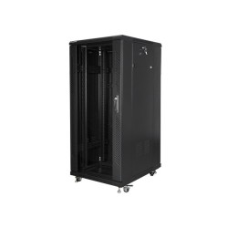 Szafa instalacyjna Rack stojąca 19" 27U 600x800 czarna Lanbe… | PartsPC.pl