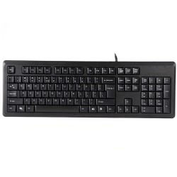 Klawiatura przewodowa A4Tech KR-92 USB czarna | PartsPC.pl