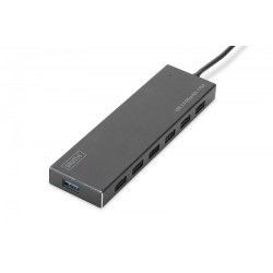 Hub USB 3.0/Koncentrator DIGITUS 7xUSB 3.0 SuperSpeed, aktywny, aluminium