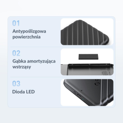 Orico Obudowa dysku 2,5'' USB-C 3.1 6Gbps czarna | PartsPC.pl