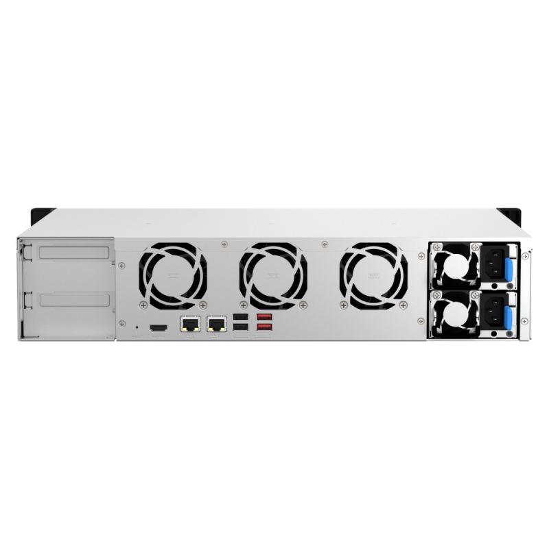QNAP TS-864eU-RP-8G | 8-zatokowy płytki serwer NAS, Intel Celeron, 8GB RAM, 2x 2,5GbE RJ-45, RP RACK