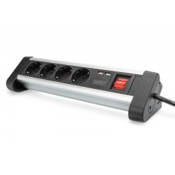 Listwa zasilająca DIGITUS biurowa 45° 4 gniazdowa 2xUSB (5V/… | PartsPC.pl