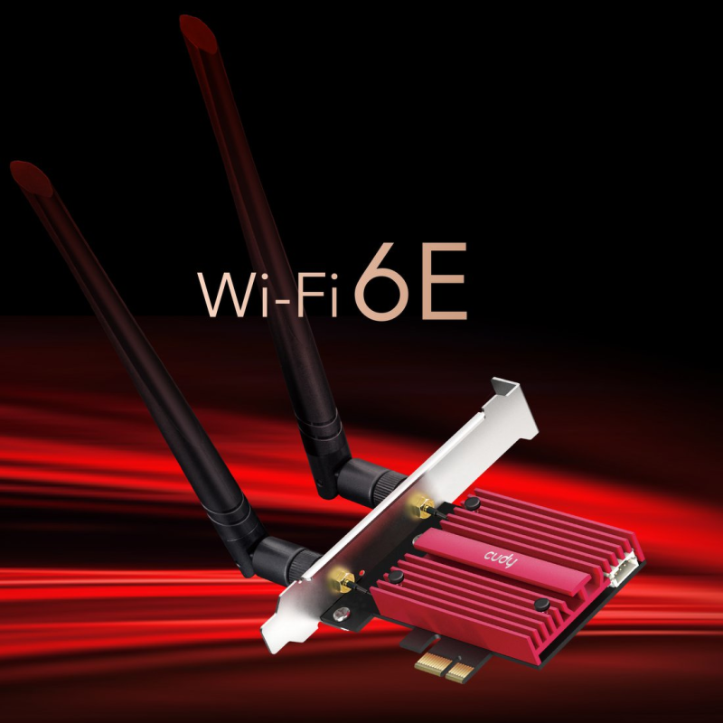 CUDY WE3000S | karta sieciowa, adapter Wi-Fi 6E, 2,4GHz/5GHz, PCI Express