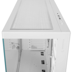 Rampage Hydra V1 Obudowa PC 4x wentylator USB C/USB A ARGB + hub, biała
