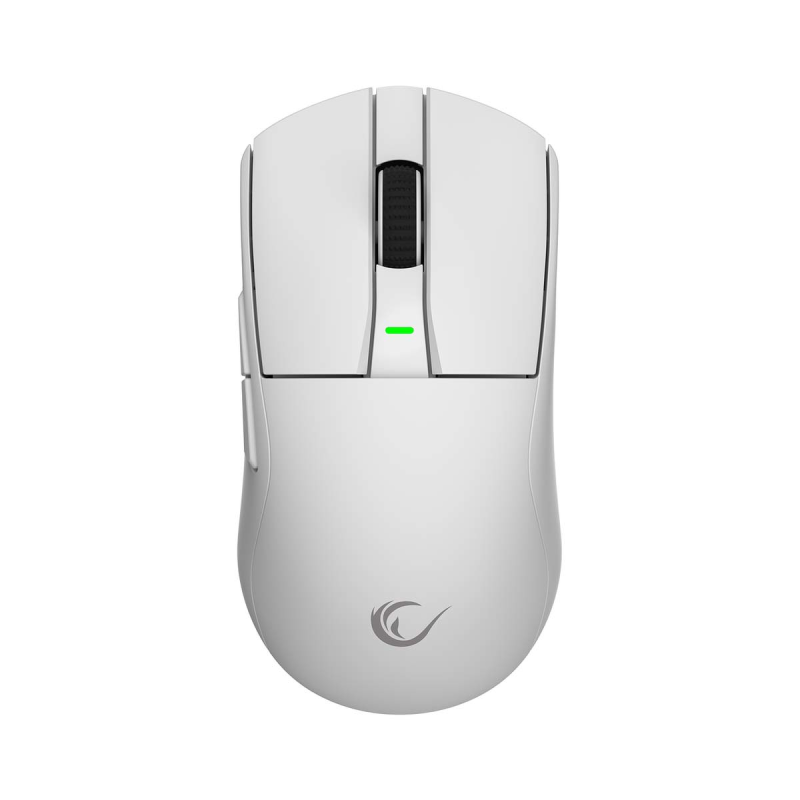 Rampage Zenith Pro mysz bezprzewodowa 26000 DPI biała + odbiornik 4 KHz PAW3395 BT 5.2