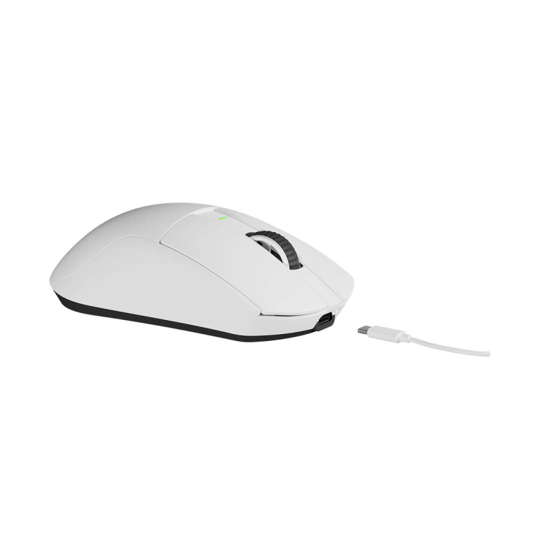 Rampage Zenith Pro mysz bezprzewodowa 26000 DPI biała + odbiornik 4 KHz PAW3395 BT 5.2