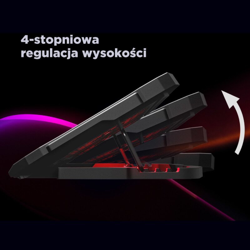Rampage AD-RX34 Podstawka chłodząca pod laptop 12,1-17" regu… | PartsPC.pl