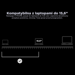 Rampage AD-RX34 Podstawka chłodząca pod laptop 12,1-17" regu… | PartsPC.pl