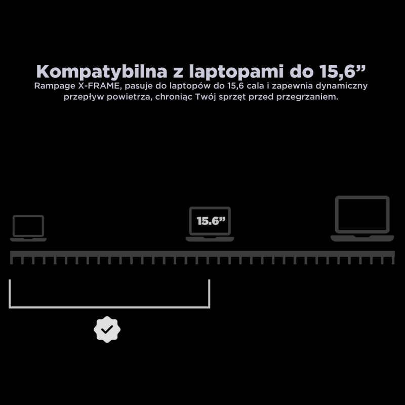 Rampage AD-RX34 Podstawka chłodząca pod laptop 12,1-17" regu… | PartsPC.pl