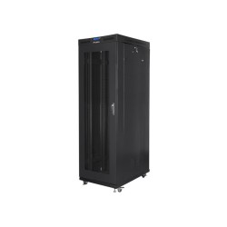 Szafa instalacyjna Rack stojąca 19" 37U 800x1000 czarna drzw… | PartsPC.pl
