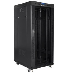 Szafa instalacyjna Rack stojąca 19" 37U 800x1000 czarna drzw… | PartsPC.pl