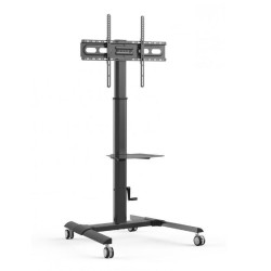 Stojak mobilny Techly 32"-70", 40kg regulowany z półką