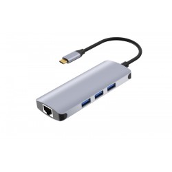 Stacja dokująca hub USB iBOX IUH3RJ4K RJ45 HDMI SD PD100W