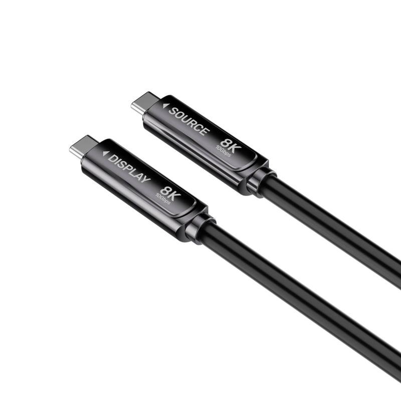 Kable optyczne USB-C (10Gbps, PD60W, 8K@30Hz) 10m