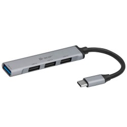 HUB USB 3.0 Tracer H40, 4 ports, USB-C | PartsPC.pl