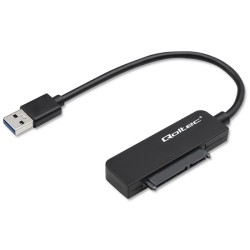 Kabel adapter Qoltec SATA | Przejściówka na dysk SSD HDD 2.5… | PartsPC.pl