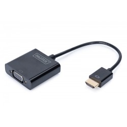 Adapter audio-video DIGITUS HDMI typ A do VGA, FHD, 3.5mm Mi… | PartsPC.pl