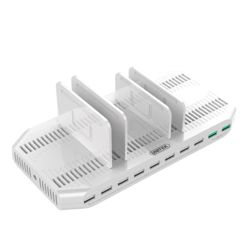 Stacja ładująca Unitek Y-2190A, 10 x USB QC3.0 96W | PartsPC.pl