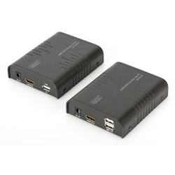Przedłużacz/Extender DIGITUS KVM HDMI+USB 120m po Cat.6 UTP/… | PartsPC.pl