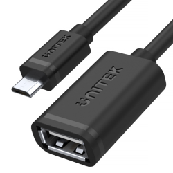 Kabel OTG Unitek Y-C438GBK USB 2.0 AF do microUSB BM | PartsPC.pl