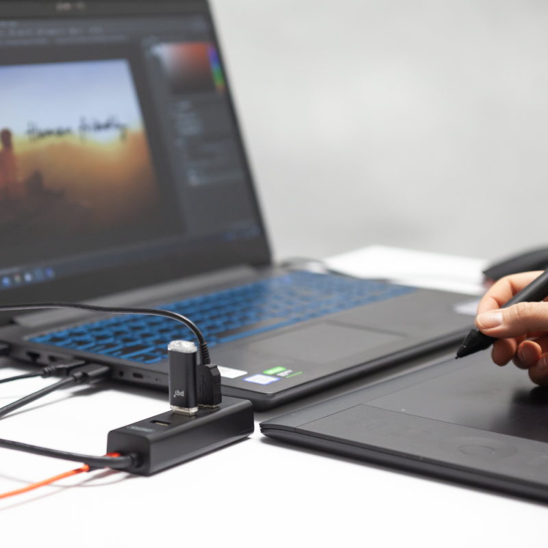 Hub USB Unitek Y-3089 4xUSB 3.0 czarny | PartsPC.pl