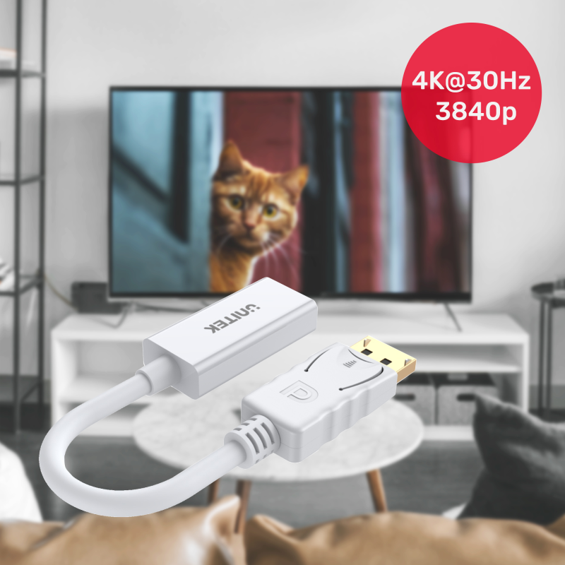 Adapter Unitek Y-6332 DisplayPort-HDMI 4K | PartsPC.pl