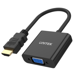 Adapter Unitek Y-6333 HDMI to VGA + audio | PartsPC.pl