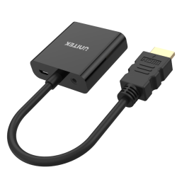 Adapter Unitek Y-6333 HDMI to VGA + audio | PartsPC.pl
