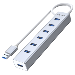 Hub USB Unitek Y-3090 7x USB 3.0 z zasilaczem | PartsPC.pl