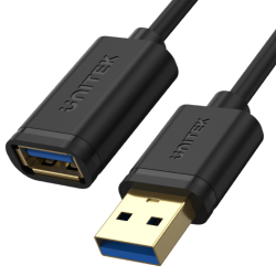 Kabel Unitek Y-C457GBK przedłużacz USB 3.0 AM-AF 1,0m | PartsPC.pl