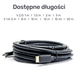 Kabel HDMI Unitek Y-C137M v2.0 M/M BASIC 1,5m | PartsPC.pl