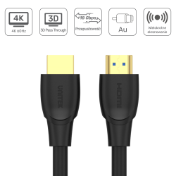 Kabel HDMI Unitek C11043BK HDMI v.2.0 4K M/M High Speed 10m… | PartsPC.pl