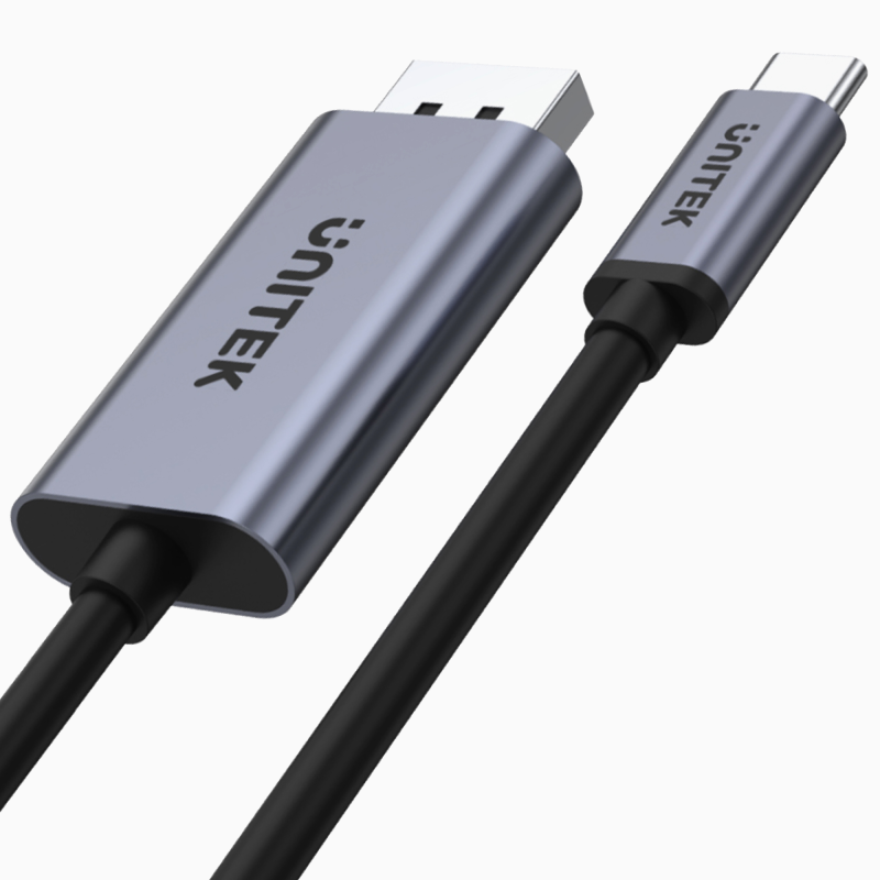 Kabel adapter Unitek V1409A USB-C - DP 1.2 4K@60Hz, 1,8m | PartsPC.pl