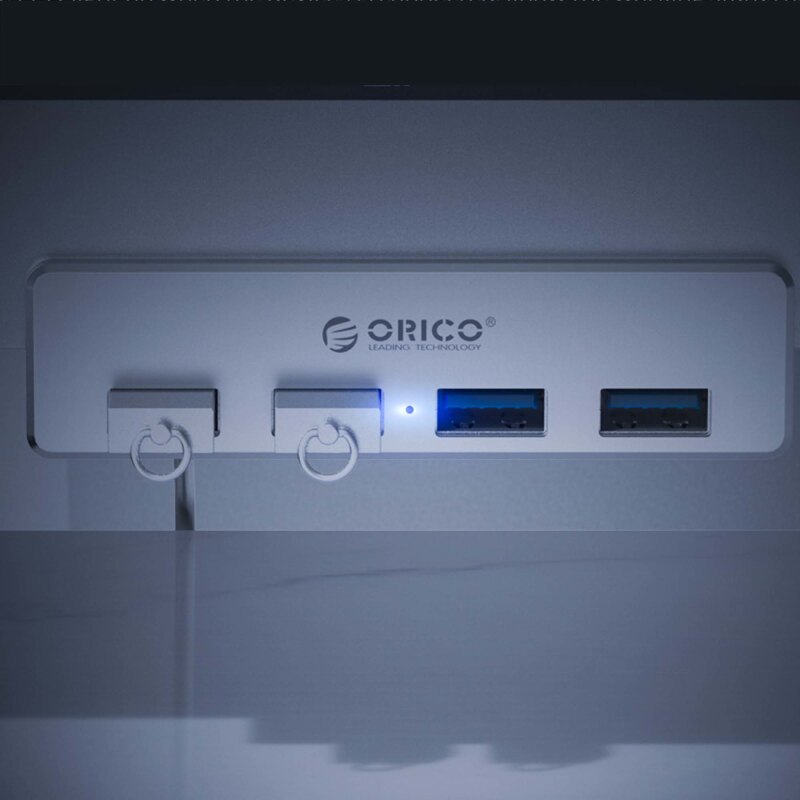 Hub USB Orico MH4PU-P-SV-BP 4x USB-A, 5Gbps, aktywny, biurko… | PartsPC.pl