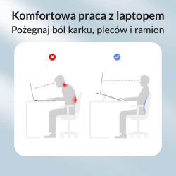 Podstawka do notebooka Orico PFB-A24-BK-BP składana | PartsPC.pl