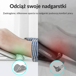 Podstawka do notebooka Orico PFB-A24-BK-BP składana | PartsPC.pl