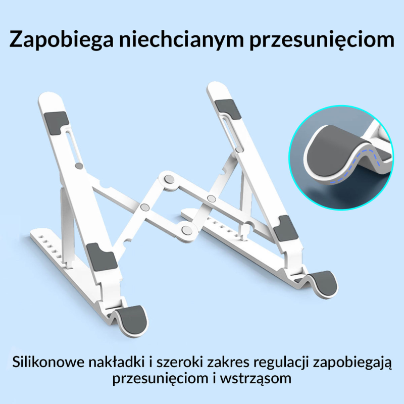 Podstawka do notebooka Orico PFB-A24-BK-BP składana | PartsPC.pl