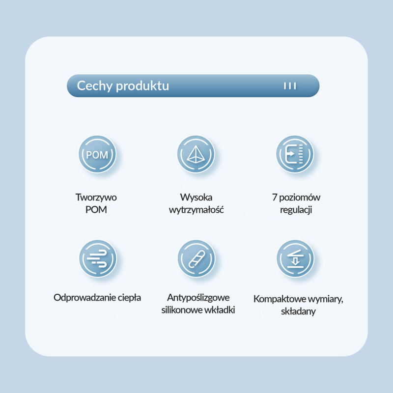 Podstawka do notebooka Orico PFB-A24-BK-BP składana | PartsPC.pl