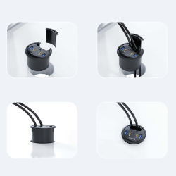 Hub USB Orico DESK-4U-BK-BP biurkowy 4 x USB 3.1 | PartsPC.pl