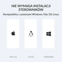 Hub USB Orico DESK-4U-BK-BP biurkowy 4 x USB 3.1 | PartsPC.pl