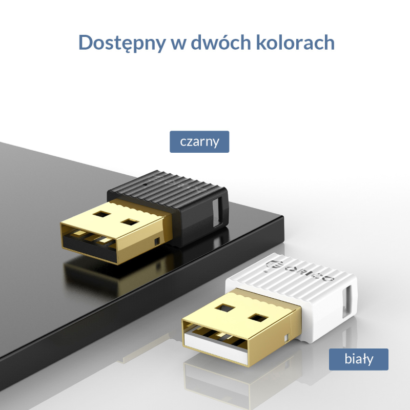 Adapter USB Bluetooth 5.0 Orico BTA-508-WH-BP biały | PartsPC.pl