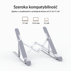 Podstawka do notebooka Orico PFB-A2-SV-BP składana aluminium… | PartsPC.pl
