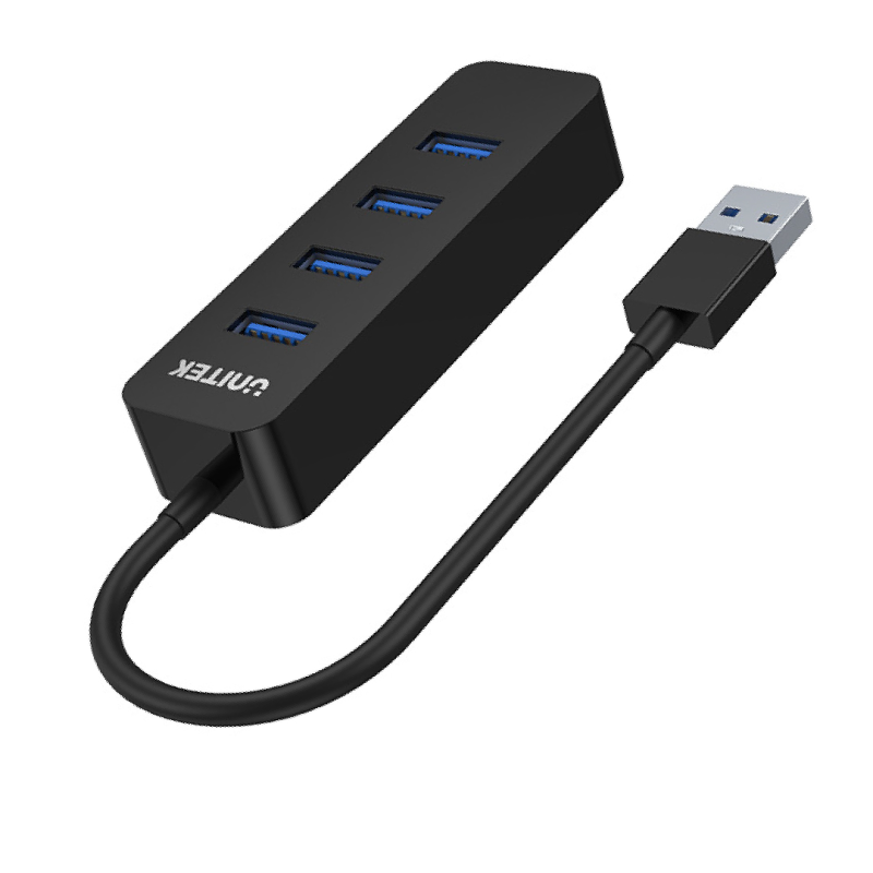 HUB USB-A Unitek H1117A 4xUSB-A 3.1, aktywny, 10W | PartsPC.pl