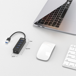 HUB USB-A Unitek H1117A 4xUSB-A 3.1, aktywny, 10W | PartsPC.pl