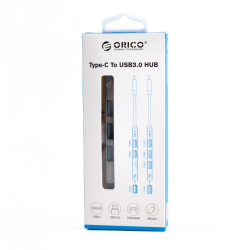 Hub USB-C, czytnik kart Orico AH-12F-GY-BP 3xUSB-A 3.1 Gen1,… | PartsPC.pl