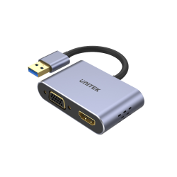 Kabel adapter Unitek V1304A USB-A - HDMI, VGA, fullHD | PartsPC.pl