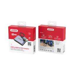 Kabel adapter Unitek V1304A USB-A - HDMI, VGA, fullHD | PartsPC.pl